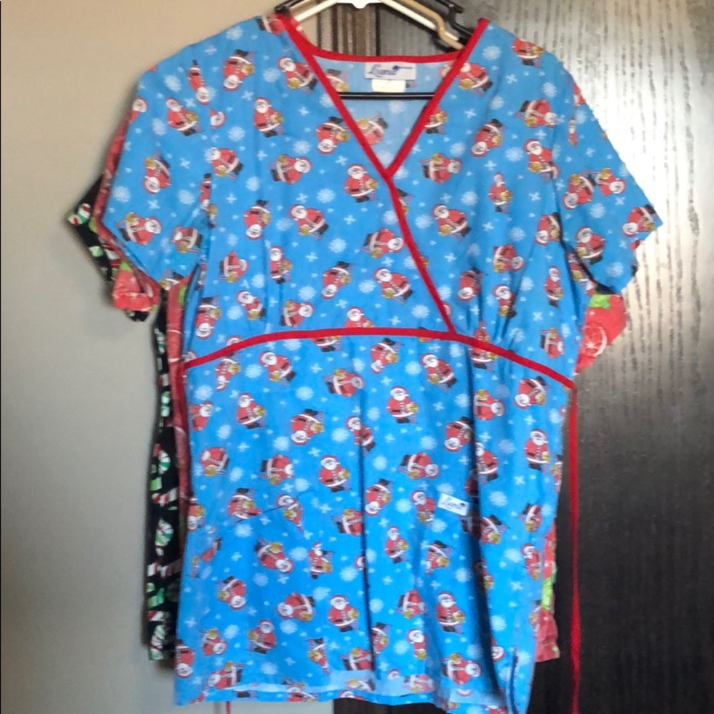 Lot of Xmas scrub tops!